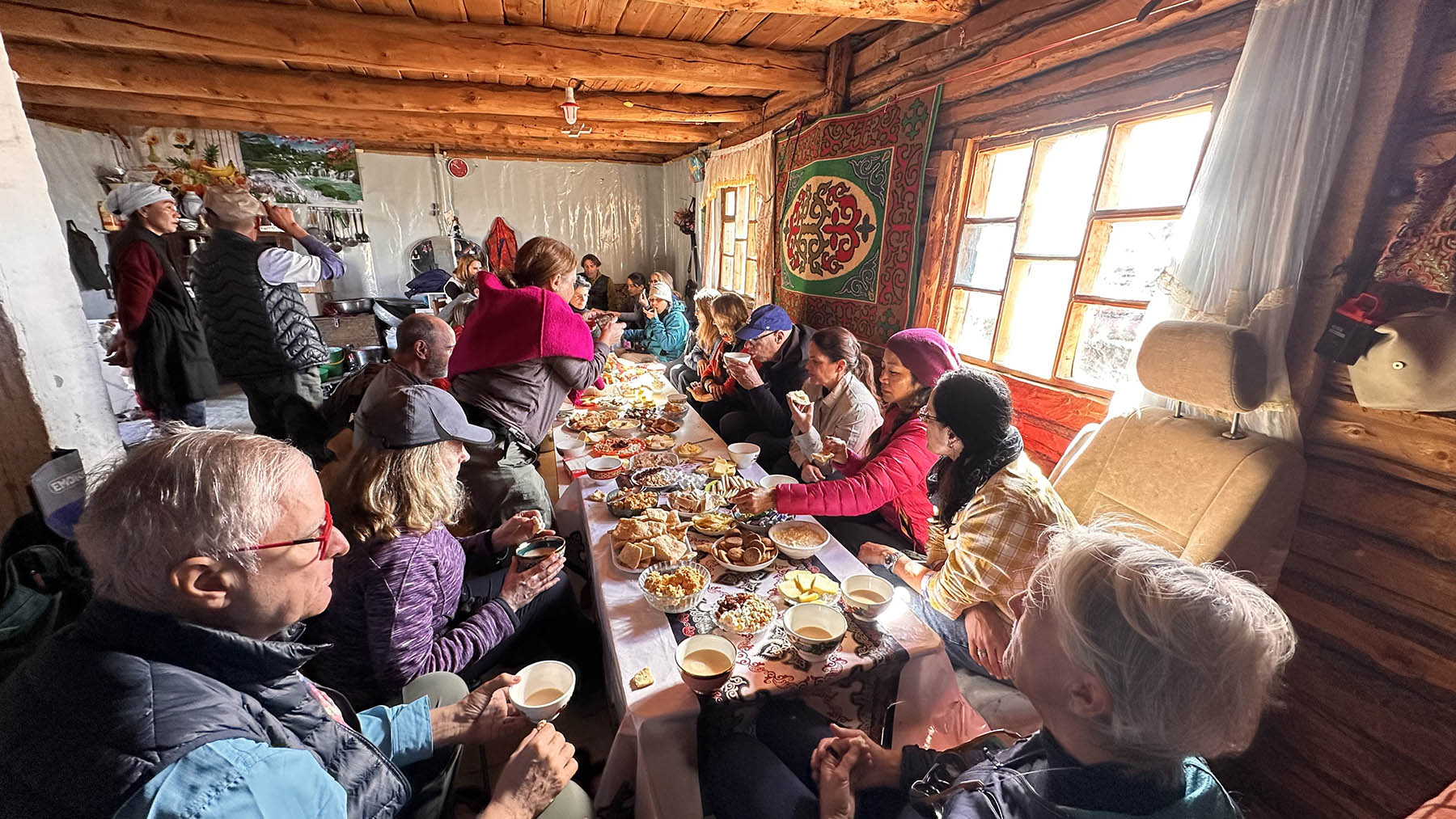 Visiting nomadic family