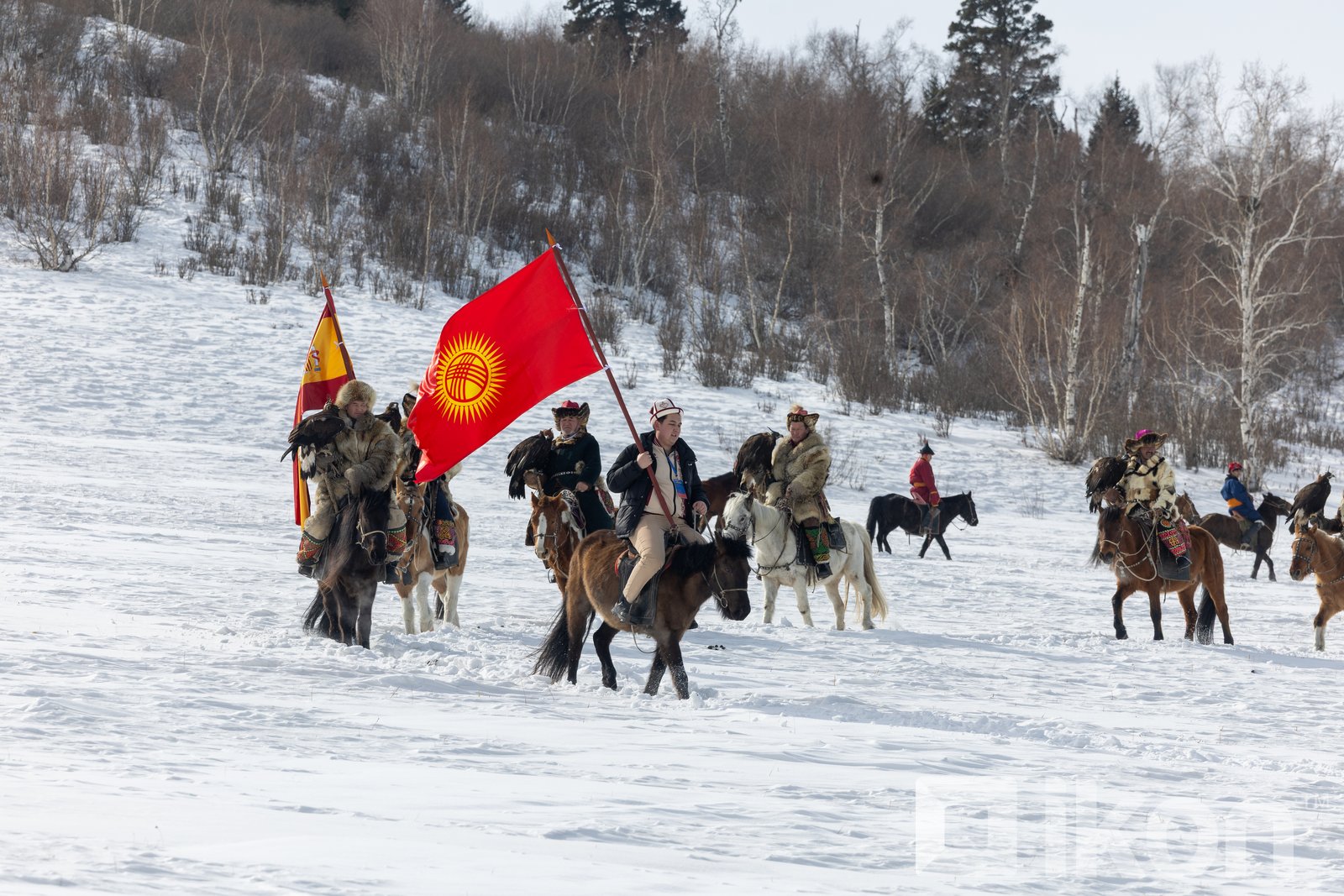 Visitors from different countries at the Spring Eagle Festival