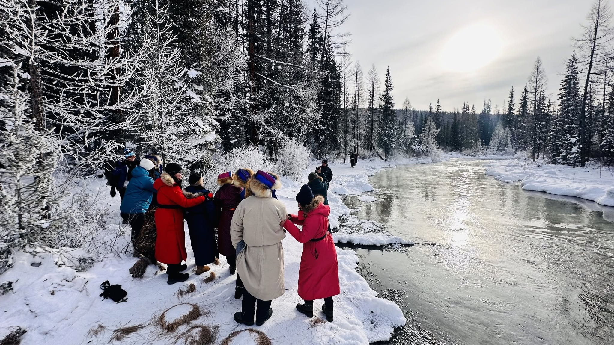 Jargalant river on the way to reindeer people