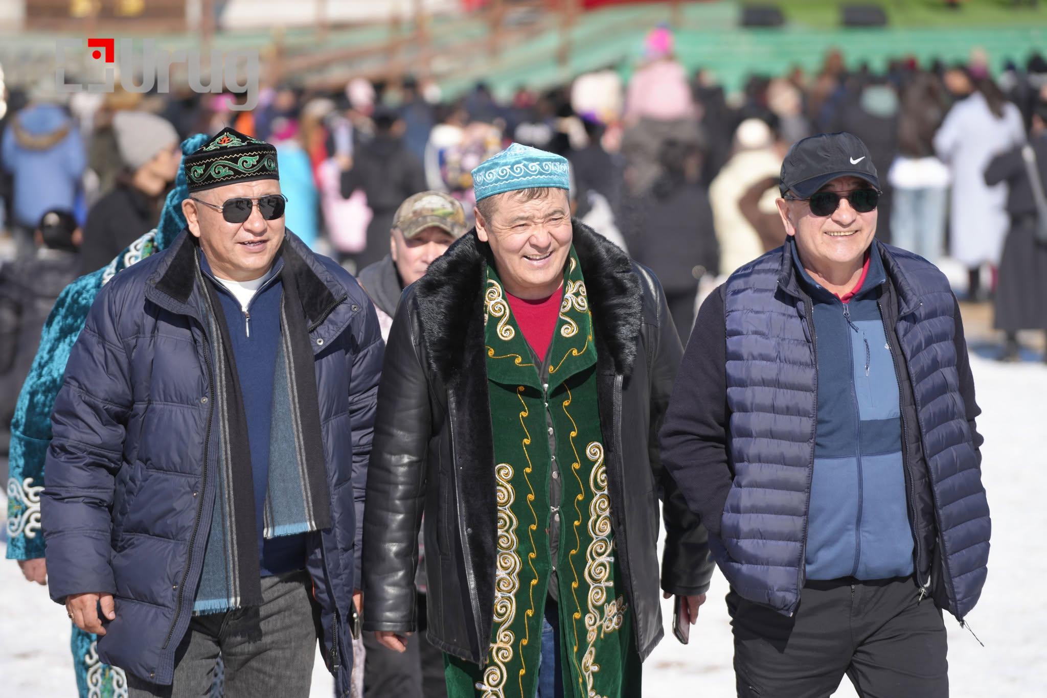 Kazakh participants at the Eagle Festival