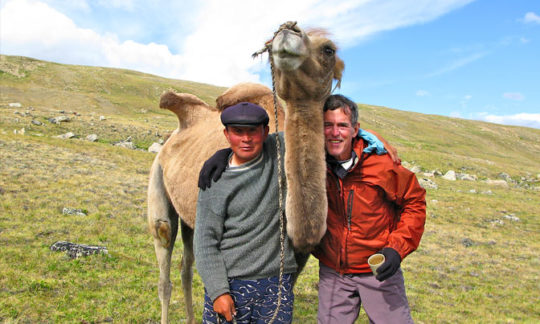 Camels mongolian altai trekking tour