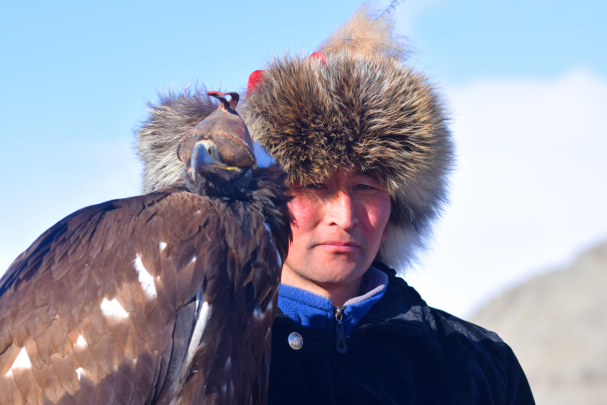 Mongolian eagle hunter Kenjebek