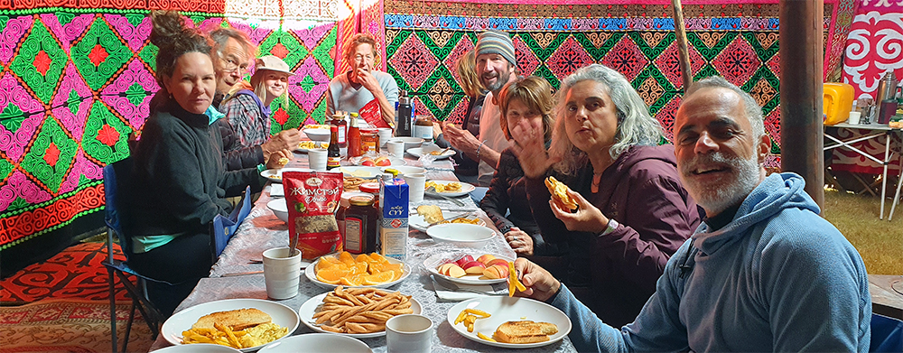 kazakh tour happy tourists