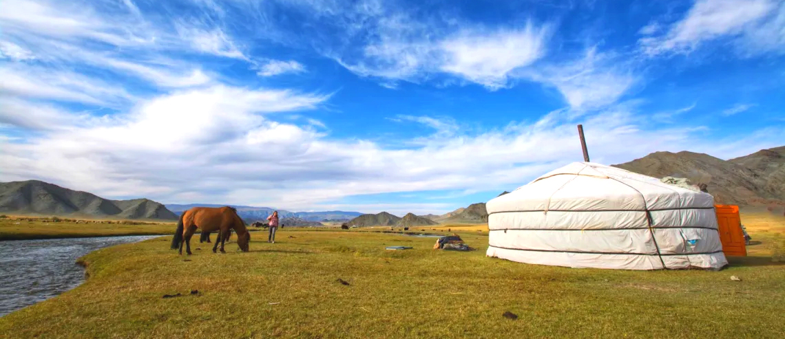 Traditional Mongolian ger - or nomad tent
