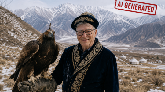 Bill gates in Western Mongolia