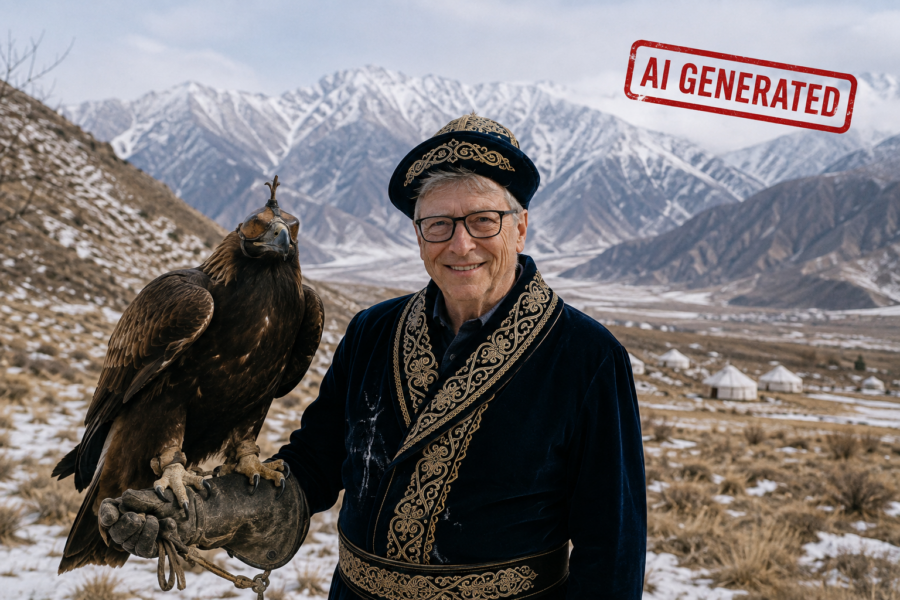 Bill gates in Western Mongolia